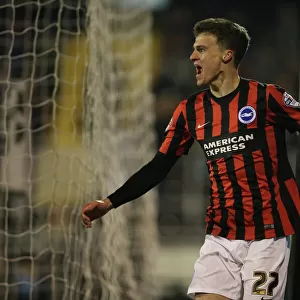 Solly March Scores and Celebrates: Brighton's Winning Moment against Fulham (December 2014)