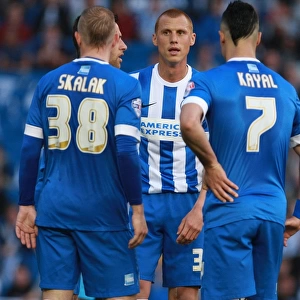 Steve Sidwell Conducts Tense Freekick in Brighton & Hove Albion's Championship Play-Off Battle vs Sheffield Wednesday (16MAY16)