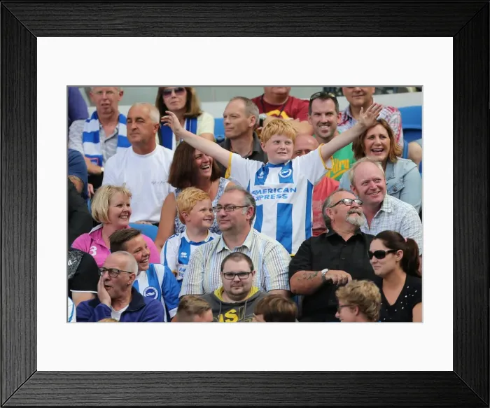 Framed Print : Brighton & Hove Albion vs. Sheffield Wednesday (09 / 08 / 14): 2014-15 Home Game Framed Print : Brighton & Hove Albion vs. Sheffield Wednesday (09 / 08 / 14): 2014-15 Home Game