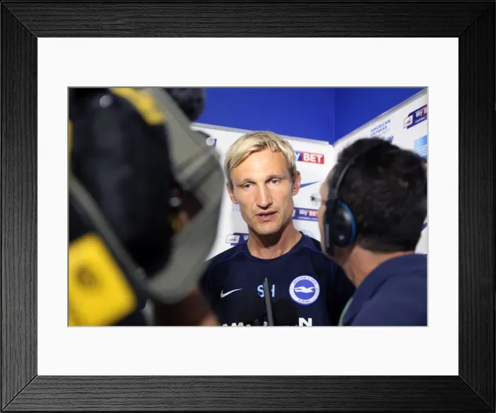 Framed Print : Brighton & Hove Albion 2014-15: Home Match against Sheffield Wednesday (September 8th, 2014) Framed Print : Brighton & Hove Albion 2014-15: Home Match against Sheffield Wednesday (September 8th, 2014)