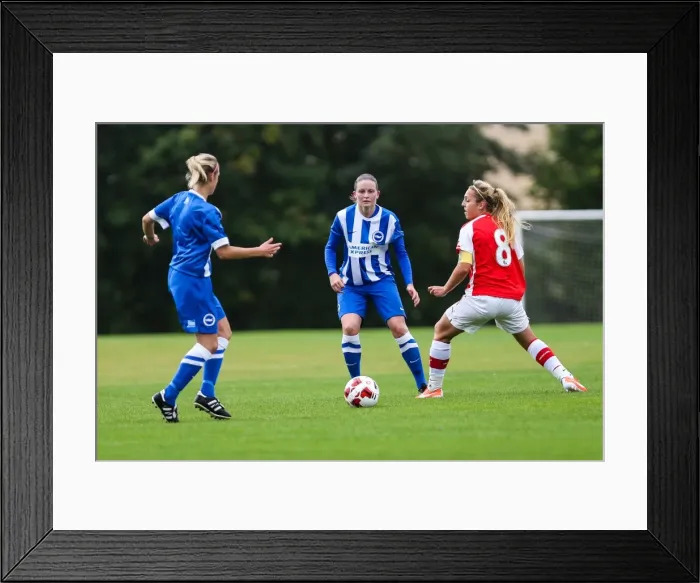 Framed Print : Brighton & Hove Albion W vs Arsenal DS: 10Aug14