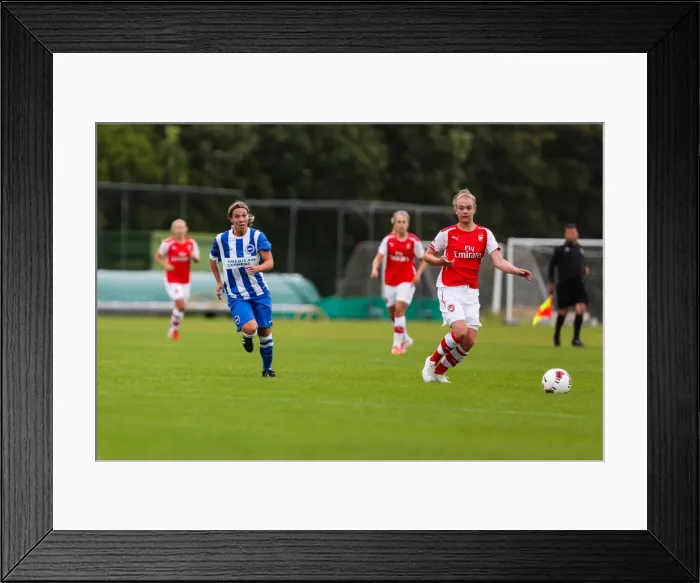 Framed Print : Brighton & Hove Albion W vs Arsenal DS: August 10, 2014 (Arsenal DS 10Aug14)