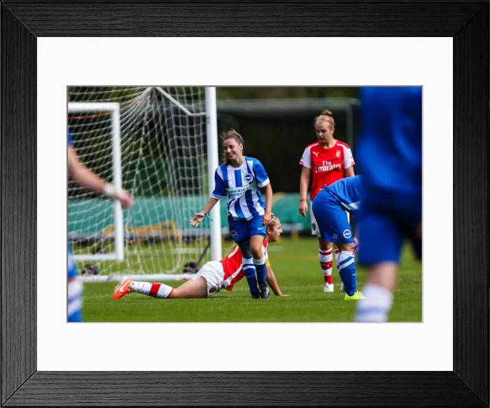 Framed Print : Brighton & Hove Albion Women vs. Arsenal DS: 10Aug14 Framed Print : Brighton & Hove Albion Women vs. Arsenal DS: 10Aug14