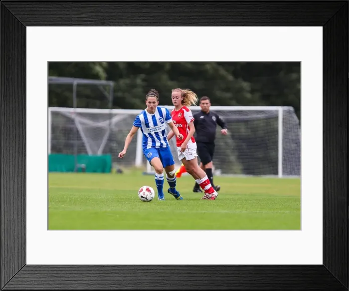 Framed Print : Brighton & Hove Albion Women vs Arsenal DS (10Aug14) Framed Print : Brighton & Hove Albion Women vs Arsenal DS (10Aug14)