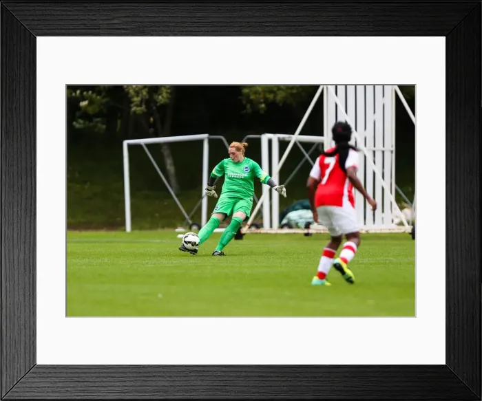 Framed Print : Brighton & Hove Albion vs Arsenal Women: August 10, 2014 (Arsenal DS) Framed Print : Brighton & Hove Albion vs Arsenal Women: August 10, 2014 (Arsenal DS)