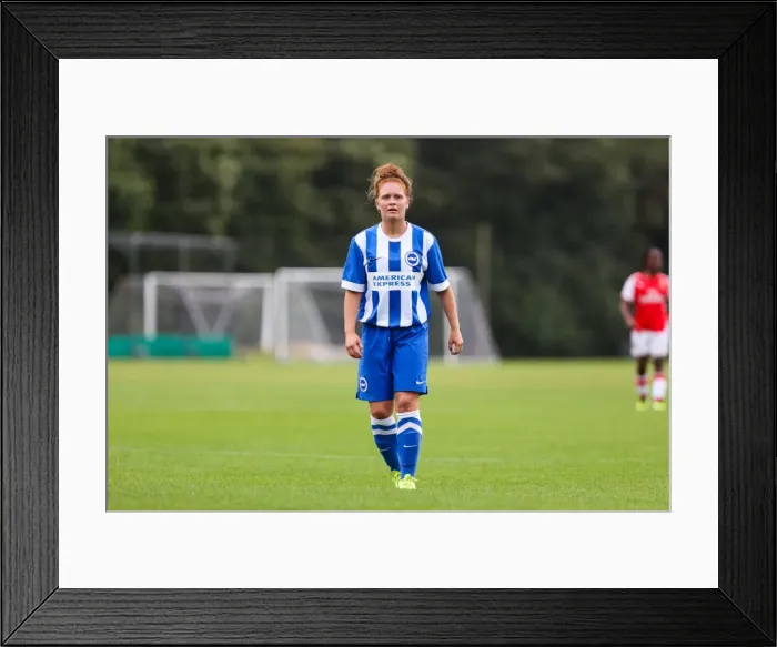Framed Print : Brighton & Hove Albion Women vs. Arsenal DS (10Aug14)