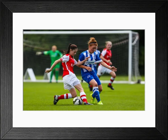 Framed Print : Brighton & Hove Albion vs Arsenal Women: August 10, 2014 (Arsenal DS) Framed Print : Brighton & Hove Albion vs Arsenal Women: August 10, 2014 (Arsenal DS)