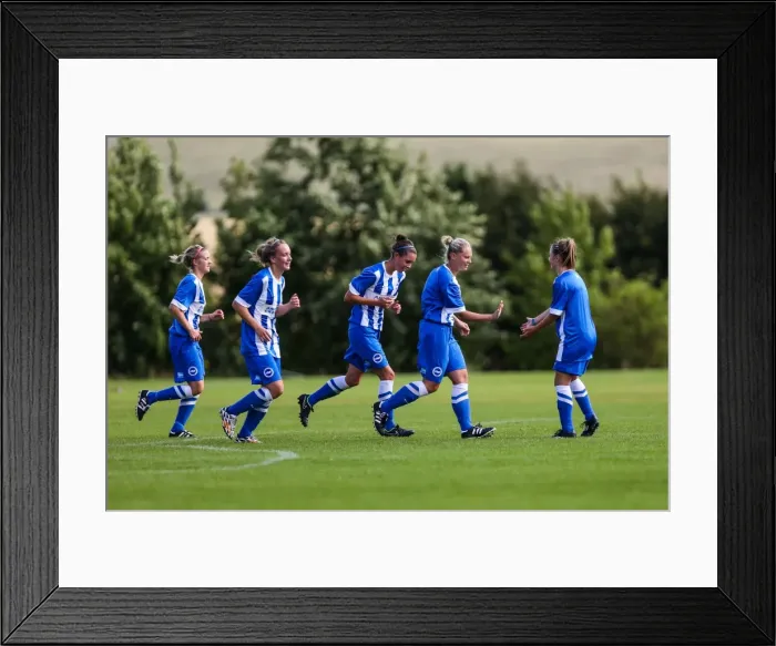 Framed Print : Brighton & Hove Albion W vs Arsenal DS: 10Aug14 Framed Print : Brighton & Hove Albion W vs Arsenal DS: 10Aug14