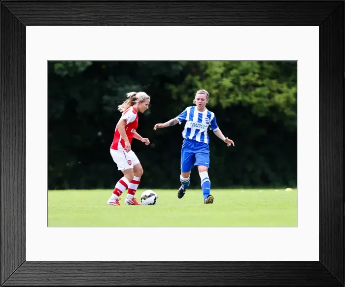 Framed Print : Brighton & Hove Albion Women vs. Arsenal DS (10Aug14)