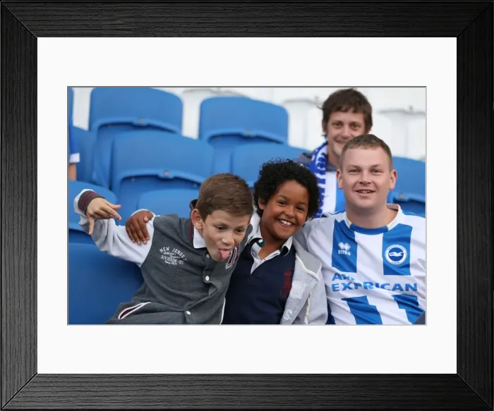 Framed Print : Brighton & Hove Albion 2014-15: Home Game vs. Cheltenham (August 12, 2014) Framed Print : Brighton & Hove Albion 2014-15: Home Game vs. Cheltenham (August 12, 2014)