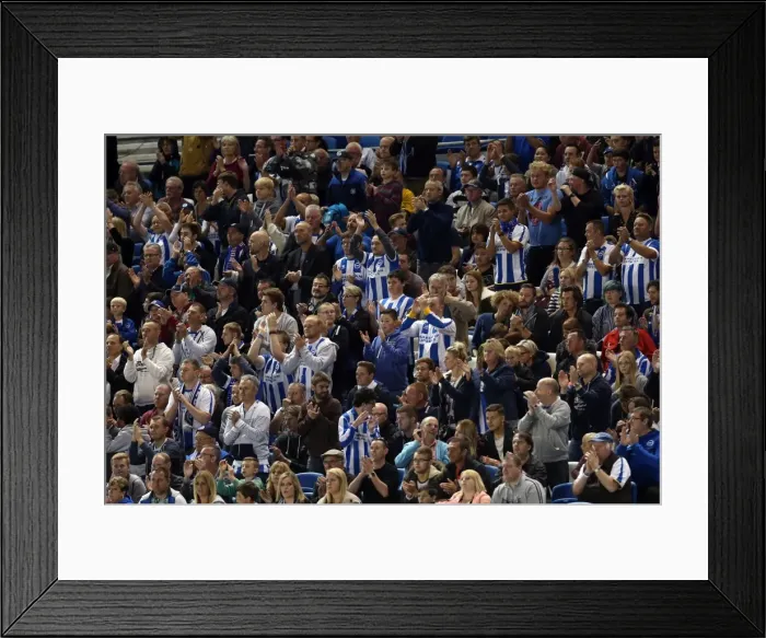 Framed Print : Brighton & Hove Albion 2014-15: Home Game vs. Cheltenham (August 12, 2014) Framed Print : Brighton & Hove Albion 2014-15: Home Game vs. Cheltenham (August 12, 2014)