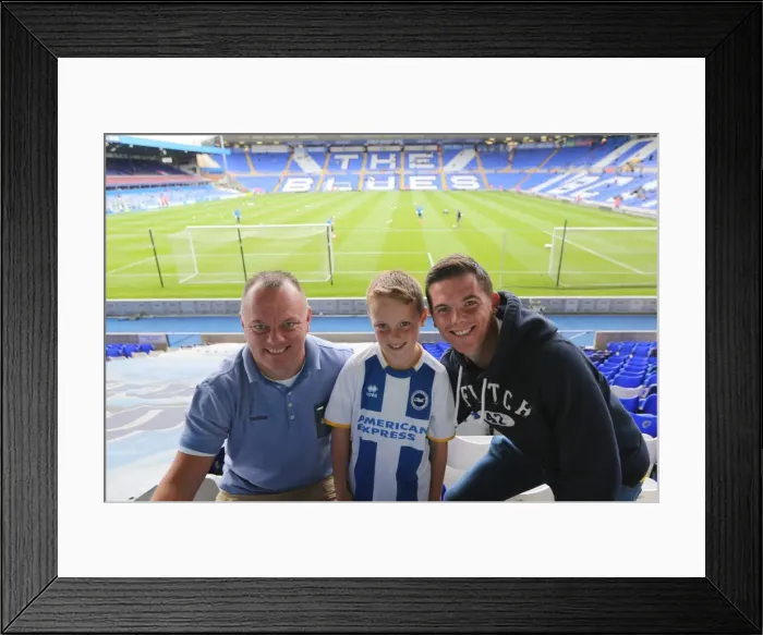 Framed Print : Brighton & Hove Albion 2014-15 Away Game: Birmingham City (August 16, 2014)