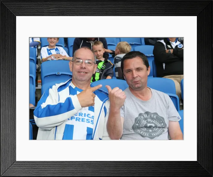 Framed Print : Brighton & Hove Albion vs. Bolton Wanderers: 2014-15 Season Home Game