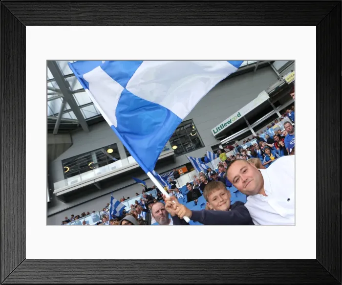 Framed Print : Brighton & Hove Albion 2014-15: Home Game vs Bolton Wanderers (August 23)