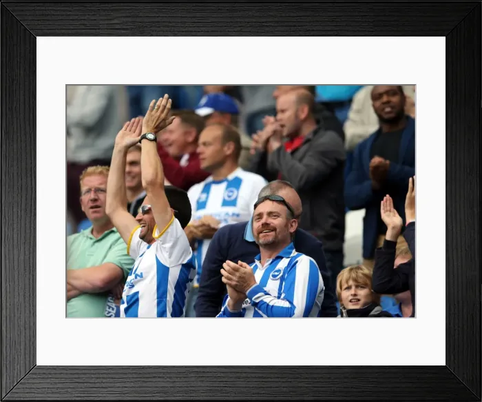 Framed Print : Brighton & Hove Albion vs. Bolton Wanderers: 2014-15 Season Home Game