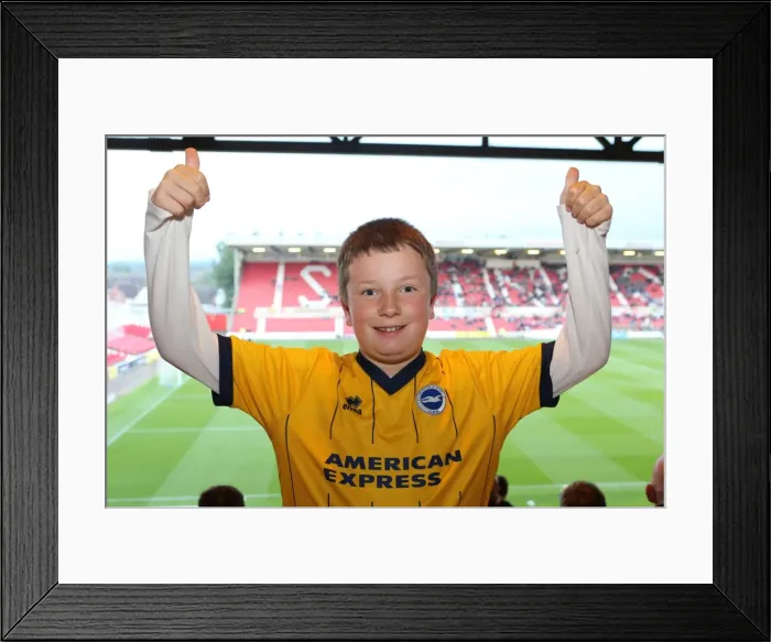 Framed Print : Brighton & Hove Albion vs Swindon Town: 2014-15 Away Game (August 26) Framed Print : Brighton & Hove Albion vs Swindon Town: 2014-15 Away Game (August 26)