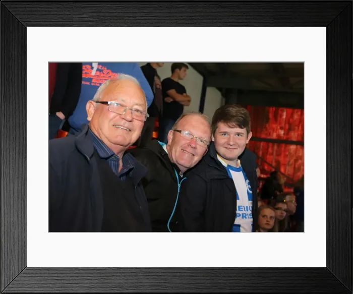 Framed Print : Brighton & Hove Albion vs Swindon Town: 2014-15 Away Game (August 26)