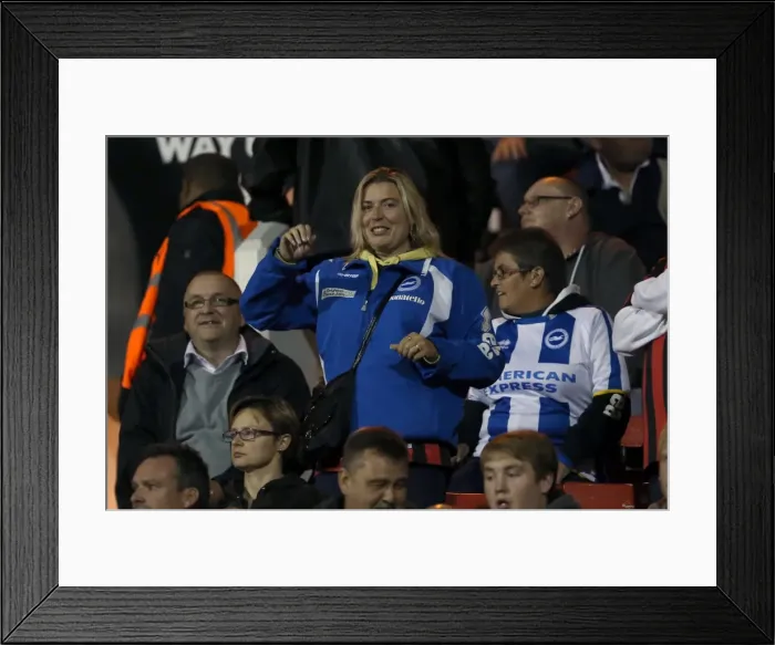 Framed Print : Brighton & Hove Albion vs. Swindon Town: 2014-15 Away Game (26th August 2014) Framed Print : Brighton & Hove Albion vs. Swindon Town: 2014-15 Away Game (26th August 2014)