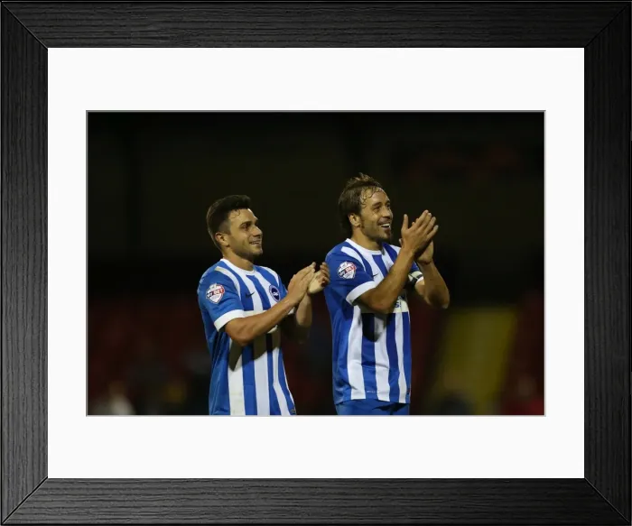 Framed Print : Brighton & Hove Albion vs. Swindon Town: 2014-15 Away Game (26th August 2014) Framed Print : Brighton & Hove Albion vs. Swindon Town: 2014-15 Away Game (26th August 2014)