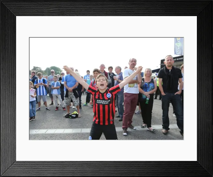 Framed Print : Brighton & Hove Albion vs. Blackpool: 2014-15 Season Home Game Framed Print : Brighton & Hove Albion vs. Blackpool: 2014-15 Season Home Game