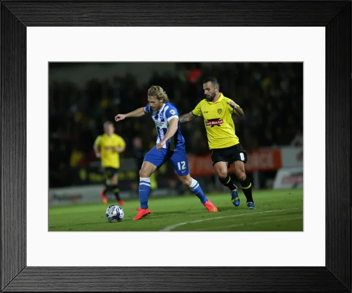 Framed Print : Brighton & Hove Albion Away at Burton Albion (24SEP14)