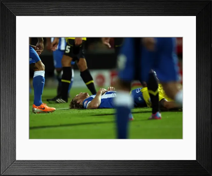 Framed Print : Brighton & Hove Albion at Burton Albion (2014-15 Season): Away Game