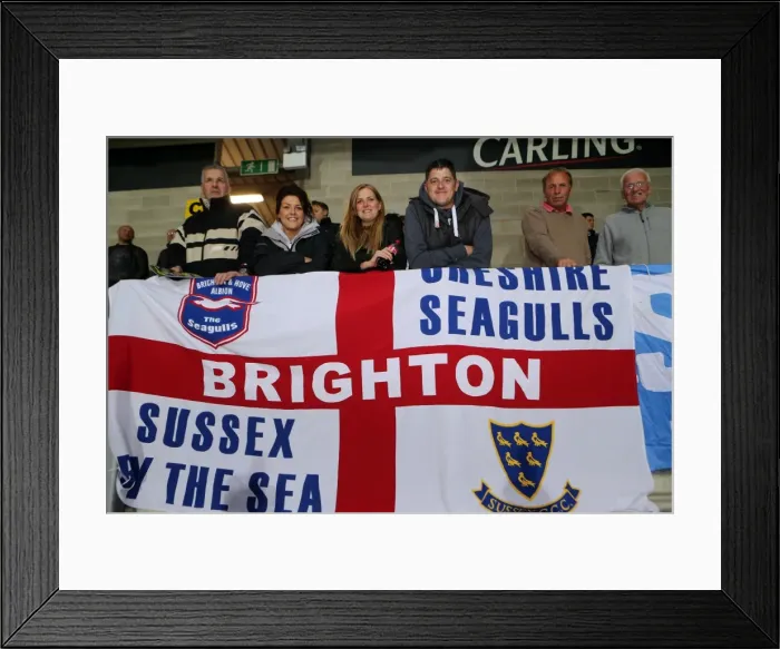 Framed Print : Brighton & Hove Albion at Burton Albion (2014-15 Away Game) Framed Print : Brighton & Hove Albion at Burton Albion (2014-15 Away Game)