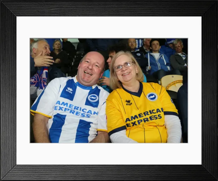 Framed Print : Brighton & Hove Albion Away at Burton Albion (24SEP14)
