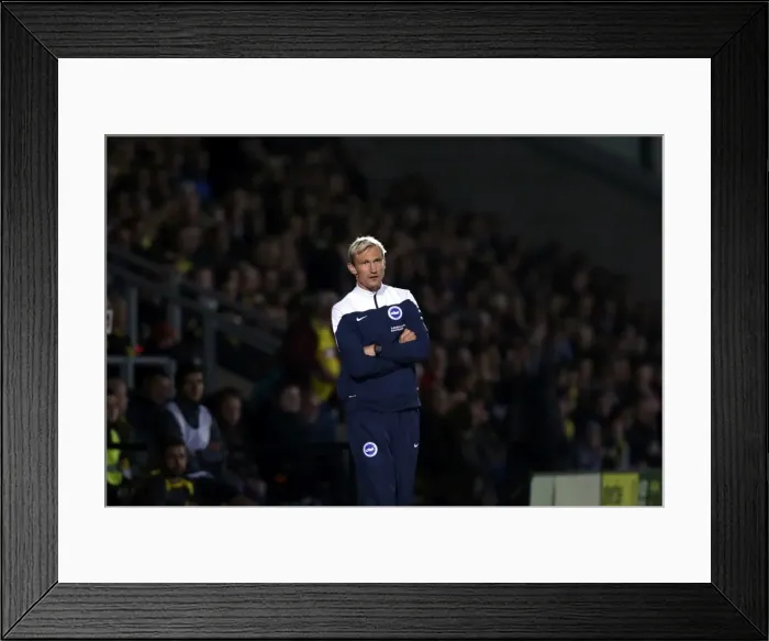 Framed Print : Brighton & Hove Albion Away at Burton Albion (24SEP14)
