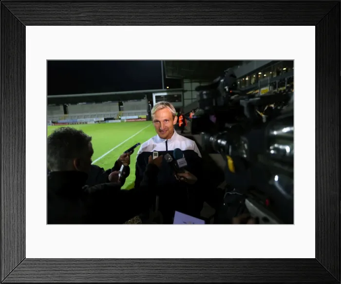 Framed Print : Brighton & Hove Albion Away at Burton Albion (24SEP14)