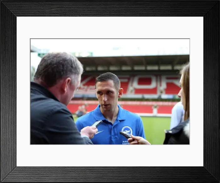 Framed Print : Brighton & Hove Albion vs. Nottingham Forest: 2014-15 Away Game Framed Print : Brighton & Hove Albion vs. Nottingham Forest: 2014-15 Away Game