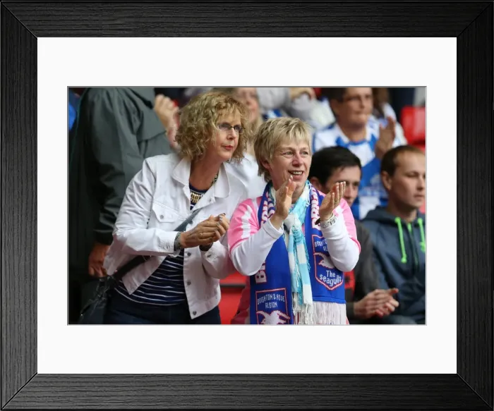 Framed Print : Brighton & Hove Albion vs. Nottingham Forest: 27 September 2014 (Away Game)