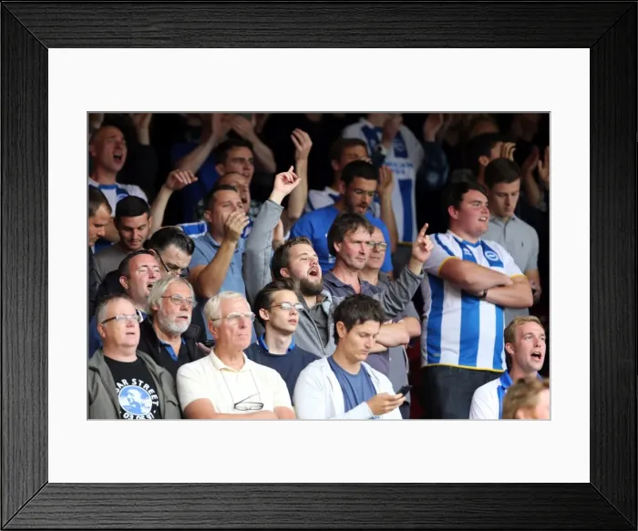 Framed Print : Brighton & Hove Albion vs. Nottingham Forest - 2014-15 Away Game