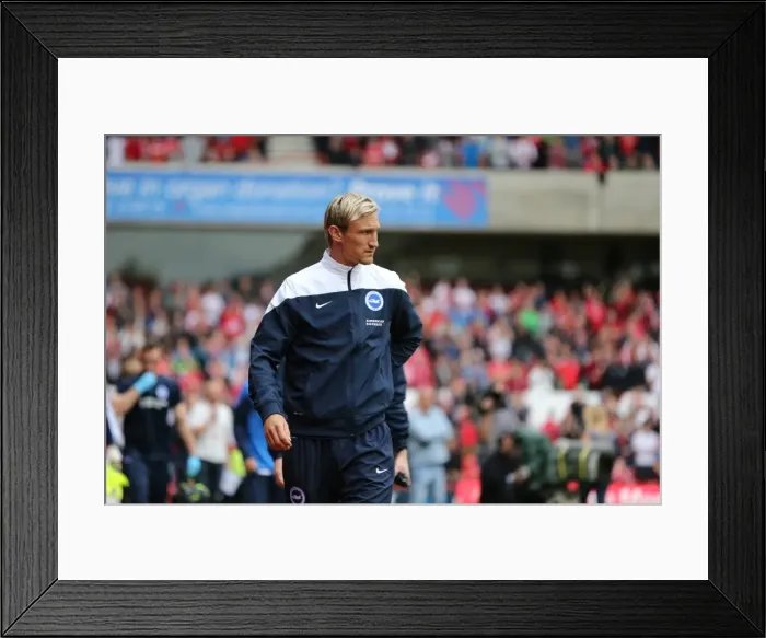 Framed Print : Brighton & Hove Albion vs. Nottingham Forest: 2014-15 Away Game Framed Print : Brighton & Hove Albion vs. Nottingham Forest: 2014-15 Away Game