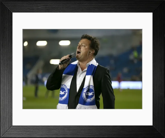 Framed Print : Brighton & Hove Albion vs. Cardiff City: 30SEP14 (Home Game) Framed Print : Brighton & Hove Albion vs. Cardiff City: 30SEP14 (Home Game)