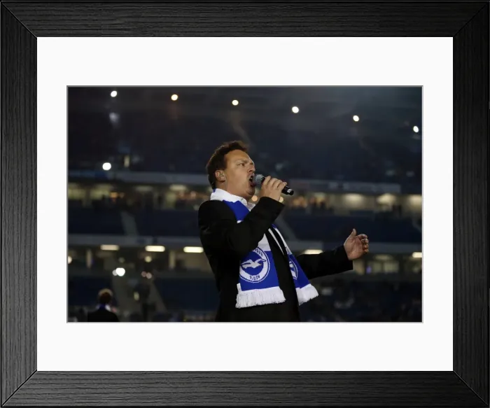 Framed Print : Brighton & Hove Albion vs. Cardiff City: 30 September 2014 (Cardiff City 30SEP14)