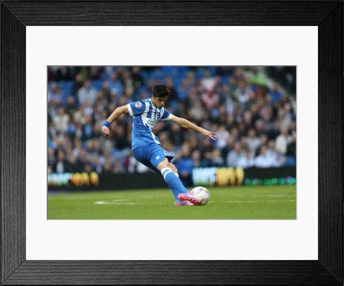 Framed Print : Joao Teixeira's Shot: Brighton and Hove Albion vs Middlesbrough, October 18, 2014 Framed Print : Joao Teixeira's Shot: Brighton and Hove Albion vs Middlesbrough, October 18, 2014