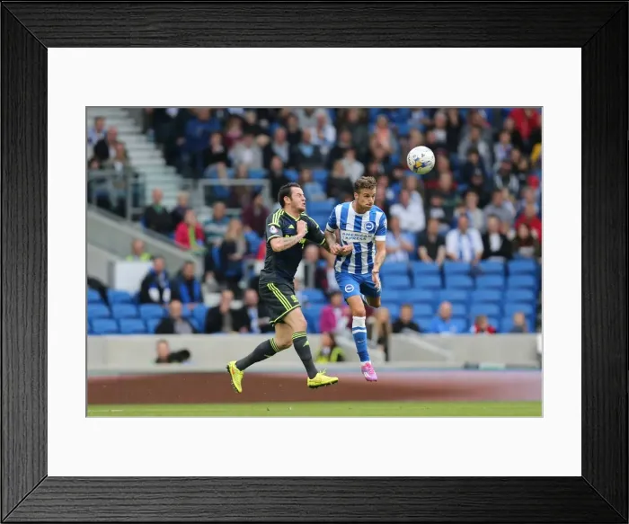 Framed Print : Brighton & Hove Albion: Joe Bennett Clears Ball Amidst Middlesbrough Threats (18OCT14) Framed Print : Brighton & Hove Albion: Joe Bennett Clears Ball Amidst Middlesbrough Threats (18OCT14)