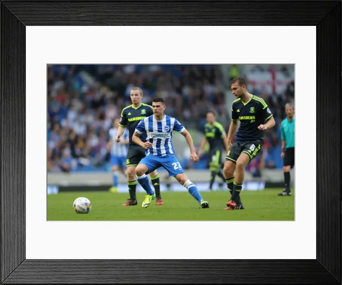 Framed Print : Brighton & Hove Albion vs Middlesbrough: Danny Holla in Action at the American Express Community Stadium (18th October 2014) Framed Print : Brighton & Hove Albion vs Middlesbrough: Danny Holla in Action at the American Express Community Stadium (18th October 2014)