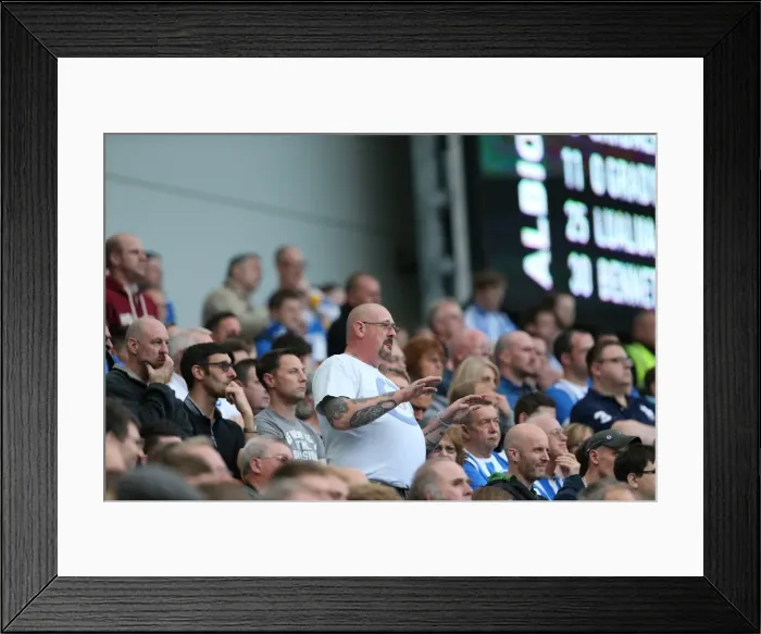 Framed Print : Brighton and Hove Albion vs Middlesbrough: A Sea of Passionate Fans (18OCT14) Framed Print : Brighton and Hove Albion vs Middlesbrough: A Sea of Passionate Fans (18OCT14)