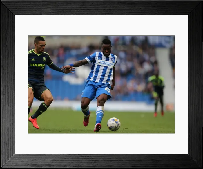 Framed Print : Brighton & Hove Albion vs Middlesbrough: Kazenga LuaLua in Action (18Oct14) Framed Print : Brighton & Hove Albion vs Middlesbrough: Kazenga LuaLua in Action (18Oct14)