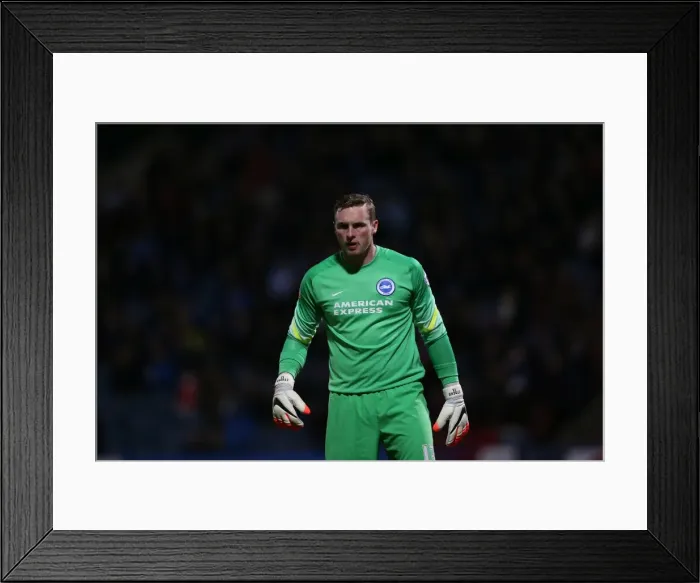 Framed Print : David Stockdale Focused: Huddersfield vs. Brighton and Hove Albion, Championship Clash (21OCT14) Framed Print : David Stockdale Focused: Huddersfield vs. Brighton and Hove Albion, Championship Clash (21OCT14)