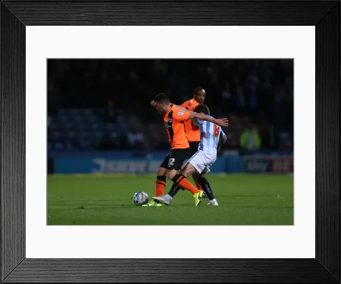 Framed Print : Forster-Caskey in Action: Huddersfield vs. Brighton, Championship Clash (21 October 2014) Framed Print : Forster-Caskey in Action: Huddersfield vs. Brighton, Championship Clash (21 October 2014)