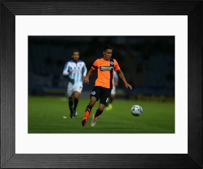 Framed Print : Chicksen Defends: Huddersfield vs. Brighton & Hove Albion, October 2014 Framed Print : Chicksen Defends: Huddersfield vs. Brighton & Hove Albion, October 2014