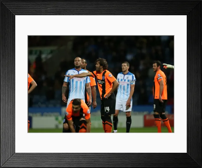 Framed Print : Inigo Calderon in Action: Huddersfield vs. Brighton, Sky Bet Championship 2014 Framed Print : Inigo Calderon in Action: Huddersfield vs. Brighton, Sky Bet Championship 2014