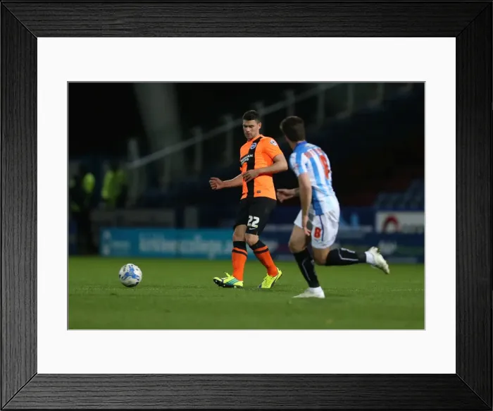 Framed Print : Huddersfield vs Brighton: Danny Holla in Action during the Championship Clash at John Smiths Stadium, October 2014 Framed Print : Huddersfield vs Brighton: Danny Holla in Action during the Championship Clash at John Smiths Stadium, October 2014