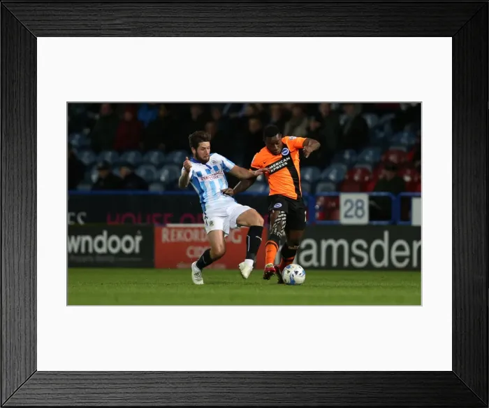 Framed Print : LuaLua in Action: Huddersfield vs. Brighton & Hove Albion, 2014 Framed Print : LuaLua in Action: Huddersfield vs. Brighton & Hove Albion, 2014