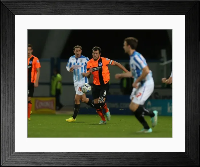 Framed Print : Gordon Greer in Action: Huddersfield vs. Brighton & Hove Albion, October 2014 Framed Print : Gordon Greer in Action: Huddersfield vs. Brighton & Hove Albion, October 2014