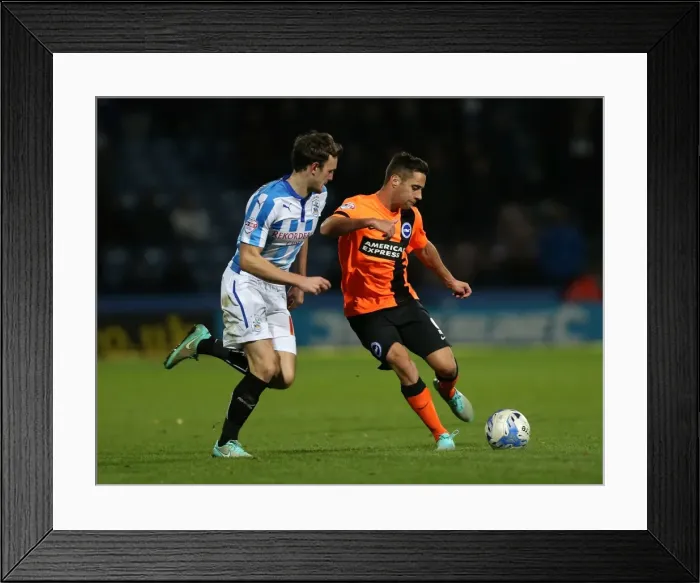 Framed Print : Sam Baldock in Action: Huddersfield vs. Brighton & Hove Albion, October 2014 Framed Print : Sam Baldock in Action: Huddersfield vs. Brighton & Hove Albion, October 2014