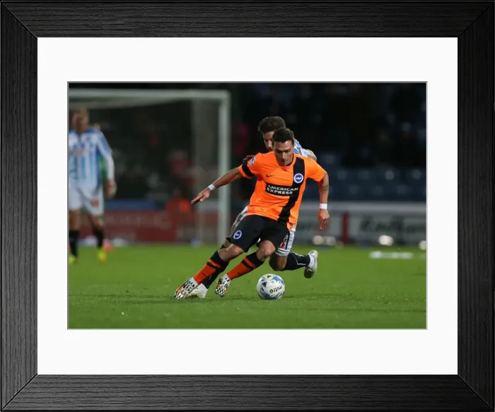 Framed Print : Colunga in Action: Huddersfield vs. Brighton, October 2014
